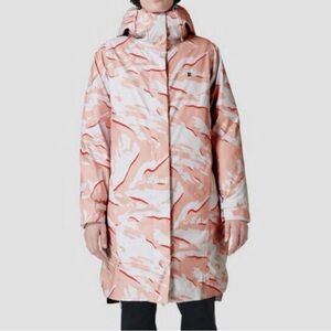 Sweaty Betty Size 10 Down 3-in-1 Climate Ski Jacket Pink Waterproof Packable New